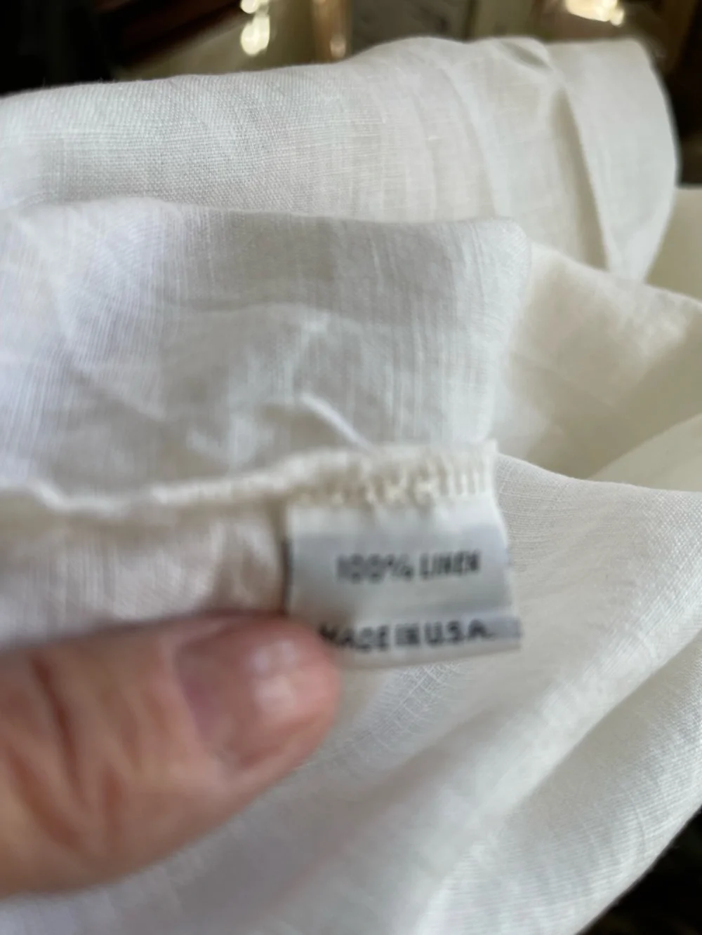 BRYN WALKER white new without tags  100% linen size L - Picture 6 of 7